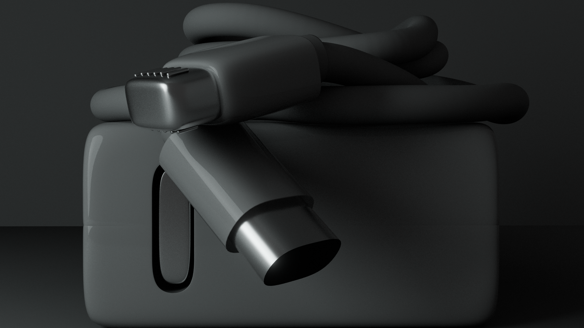 Apple Lightning Charger with inside environmetn lighting